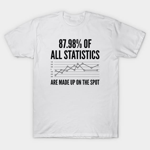 Statistics Are Made Up T-Shirt by LuckyFoxDesigns